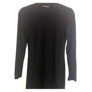 Fitted Turtleneck Black dress- mini